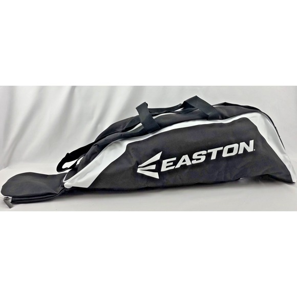 Easton Other - Easton Baseball Softball Bat Bag 35in Black White Dual Carry Straps Dugout Hook